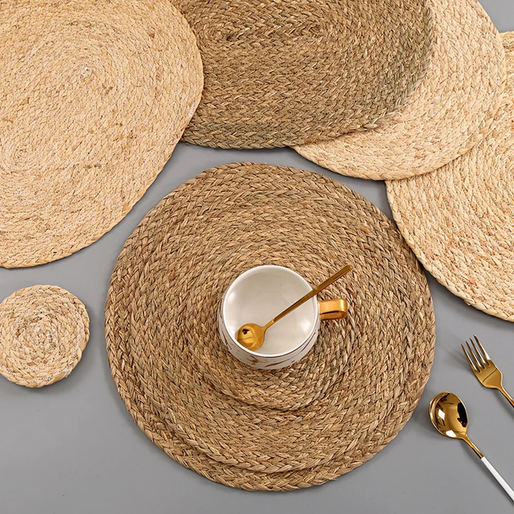 Woven Aquatic Plants Thread Jute Cup Coaster